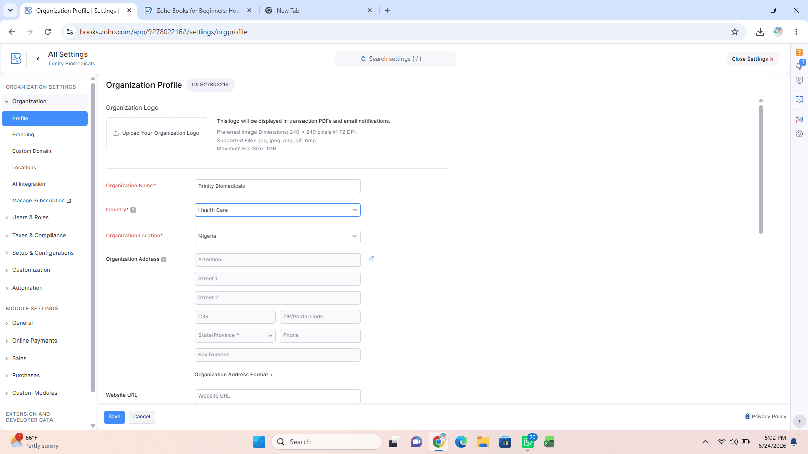 Create Your Zoho Books Account