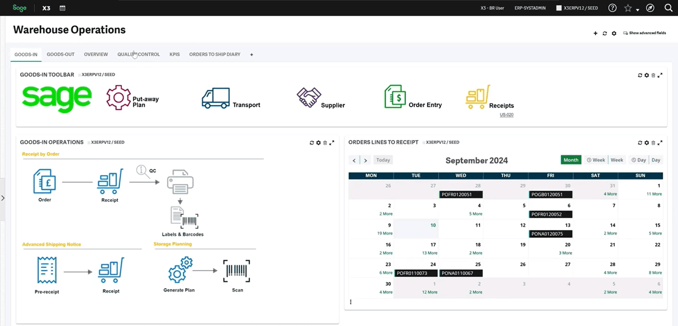 Warehouse Management in Sage X3