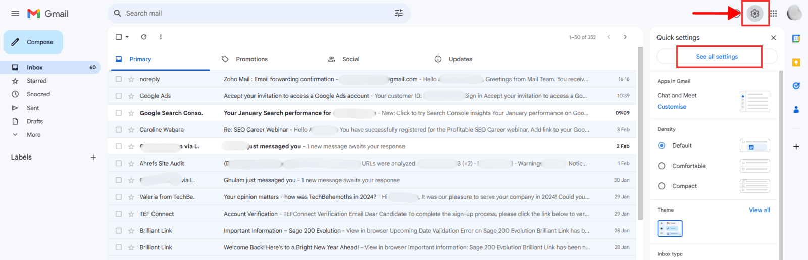 Zoho Mail Dashboard